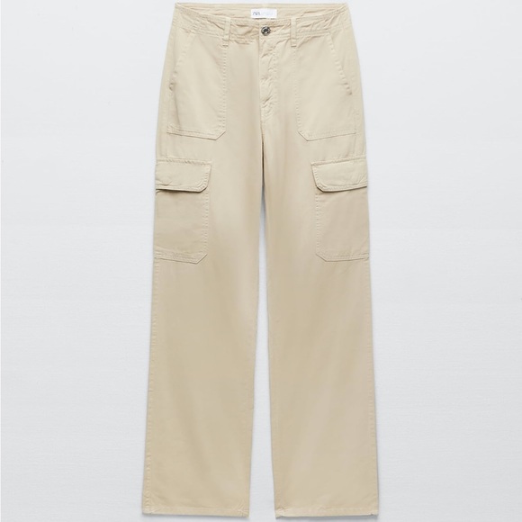 Zara Jeans Zara Trf Straight Cargo Pants Poshmark